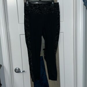 Skechers Black Floral Leggings